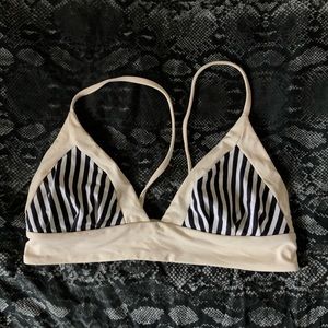 Boys & Arrows black and cream top